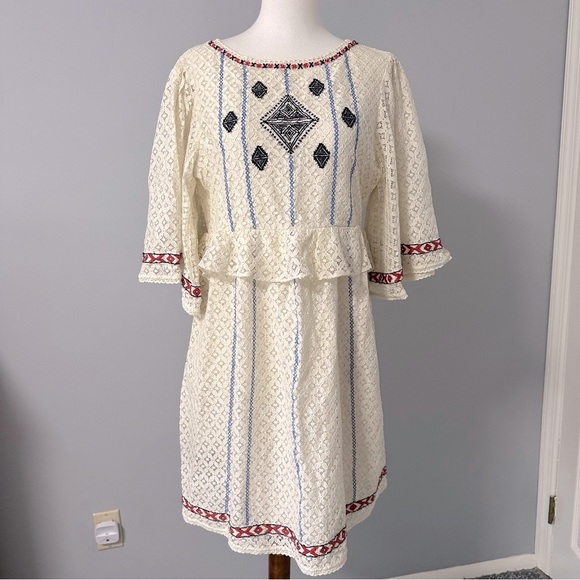 Hoss ivory/White, Red and blueDress - Picture 1 of 9